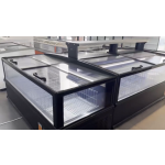 Island Freezer Factory - Custom Glass Window Supermarket Meat Display