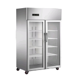 Vertical Freezer Factory - Custom Stainless Steel Glass Door Kitchen Cooler