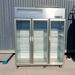 Vertical Freezer Factory - Custom Stainless Steel Glass Door Display