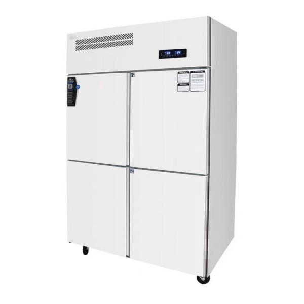 Vertical Freezer Factory - Custom Stainless Steel 4-Door Seafood Cooler