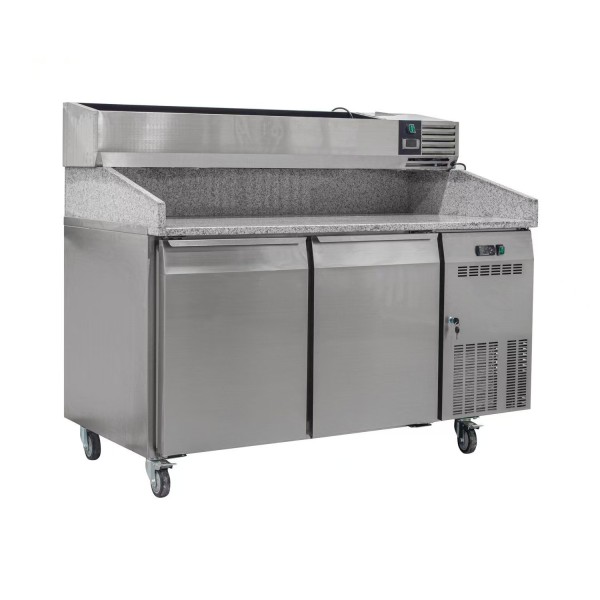 Salad Bar Factory - Custom CE Stainless Steel Countertop Chiller Display