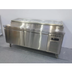 Salad Prep Table Factory - Custom Commercial 2 Door Pizza Salad Bar