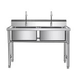 Wash Basin Factory - Custom 304 Stainless Steel Portable Metal Sink