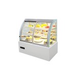 Cake Display Chiller Factory - Custom LED-Lit Right Angle Glass Showcase