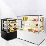 Cake Showcase Factory - Custom Stainless Steel Dessert Display Counter Cooler