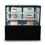 Cake Display Cabinet Factory - Custom Arc Curve Glass Pastry Refrigerator
