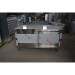 Work Table Factory - Custom Stainless Steel Sliding Door Storage Cabinet