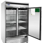 Refrigerator Factory - Custom Double-Temperature Glass Display Freezer