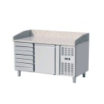 Pizza Prep Table Factory - Custom 2 Drawers Marble Top Refrigerator