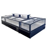 Island Freezer Factory - Custom Commercial Combination Glass Door Refrigerator