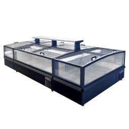 Island Freezer Factory - Custom Commercial Combination Glass Door Refrigerator