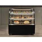 Cake Display Cabinet Factory - Custom Arc Curve Glass Pastry Refrigerator