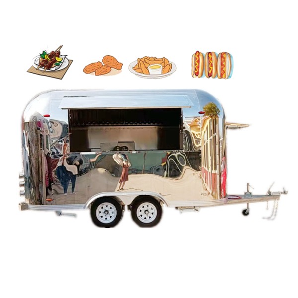 Food Trailer Manufacturer - Stainless Steel Ice Cream Truck