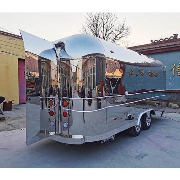 Food Trailer Factory - Stainless Steel Hotdog Trailer