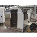 Mobile Food Cart Manufacturer - Outdoor Pink Vending Trailer