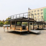 Food Truck Manufacturer - CE Approved Two Story Food Trailer