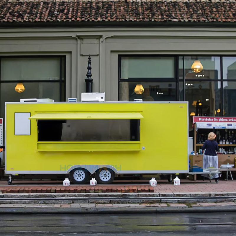 Mobile Trailer Manufacturer - DOT CE Certified Snack Trailer with Restroom