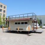 Mobile Food Trailer Factory - Electric Brake Double Decker Food Truck