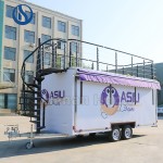 Mobile Trailer Factory - Two Story Food Truck Rooftop Seating