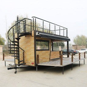 Mobile Cart Factory - Double Deck Coffee Shop Food Trailer
