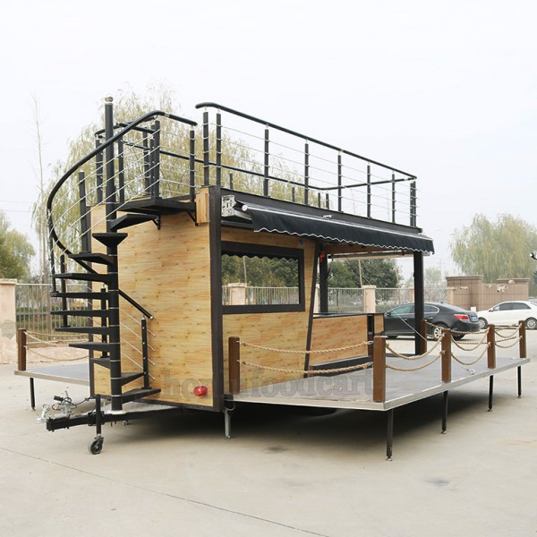 Mobile Cart Factory - Double Deck Coffee Shop Food Trailer