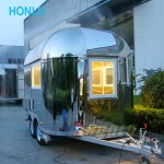 Food Trailer Manufacturer - Custom 10ft Stainless Steel Snack Trailer