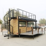 Food Truck Manufacturer - CE Approved Two Story Food Trailer