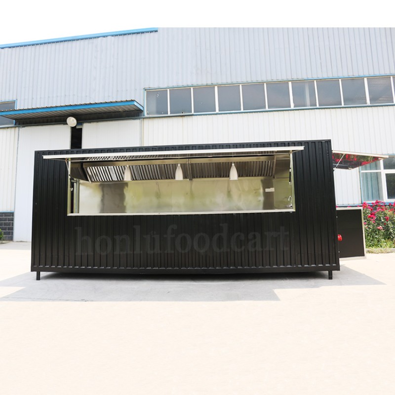 Food Container Factory - 20ft Mobile Restaurant Container Kiosk