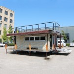 Mobile Food Trailer Factory - Electric Brake Double Decker Food Truck