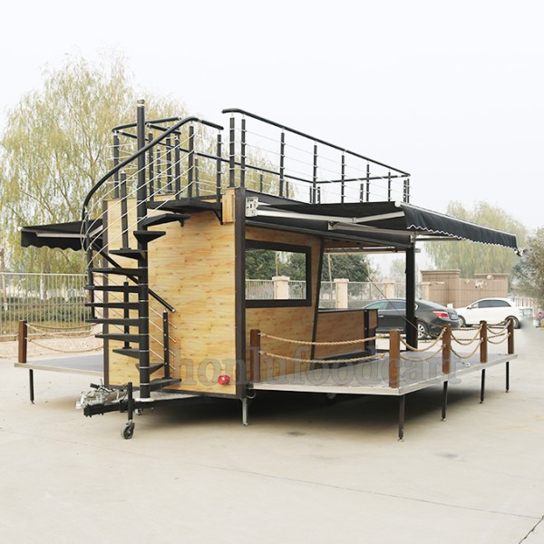 Mobile Trailer Supplier - Custom Double Decker Restaurant Trailer