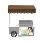 Ice Cream Cart Factory - Stainless Steel Portable Push Cart
