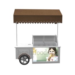 Ice Cream Cart Factory - Stainless Steel Portable Push Cart