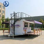 Mobile Trailer Factory - Two Story Food Truck Rooftop Seating