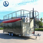 Mobile Trailer Factory - Two Story Food Truck Rooftop Seating