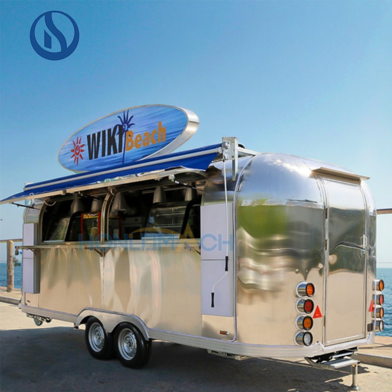 Beach Food Truck Manufacturer - Full Kitchen Ice Cream BBQ Trailer