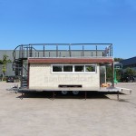 Mobile Food Trailer Factory - Electric Brake Double Decker Food Truck