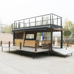 Food Truck Manufacturer - CE Approved Two Story Food Trailer