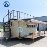 Mobile Trailer Factory - Two Story Food Truck Rooftop Seating