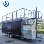 Mobile Trailer Factory - Two Story Food Truck Rooftop Seating