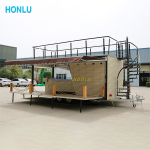 Mobile Coffee Supplier - Street Double Decker Coffee Food Trailer