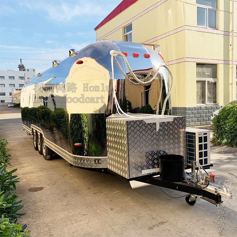 Mobile Trailer Supplier - 28ft Fast Food Truck with Generator