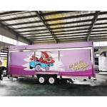 Food Truck Factory - Two Story Wood Dining Food Truck