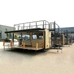 Food Truck Manufacturer - CE Approved Two Story Food Trailer