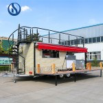 Mobile Trailer Factory - Two Story Food Truck Rooftop Seating