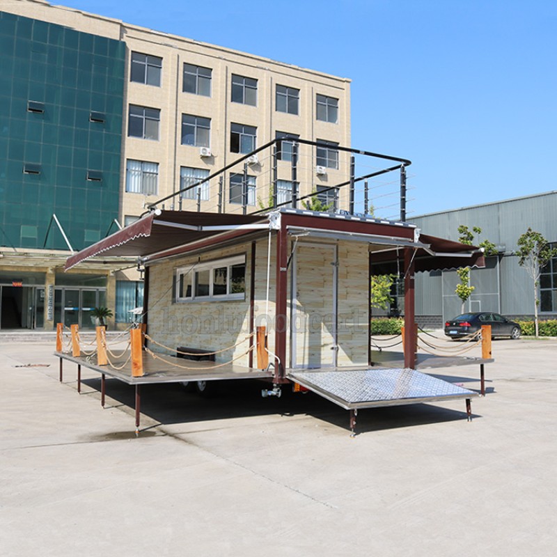 Mobile Food Trailer Factory - Electric Brake Double Decker Food Truck