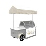 Ice Cream Cart Factory - Stainless Steel Portable Push Cart