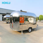 Food Trailer Manufacturer - Custom 10ft Stainless Steel Snack Trailer