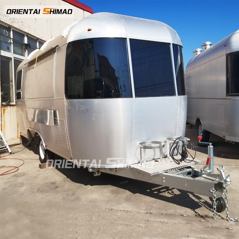 Food Trailer Factory - Custom Deep Fryer Hot Dog Pizza Coffee Cart