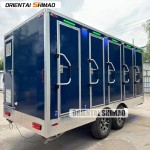 Mobile Toilet Factory - Custom 2 Axle Travel Shower Plastic Toilets