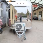 Food Trailer Factory - Custom Small Stainless Steel BBQ Kitchen Trailer